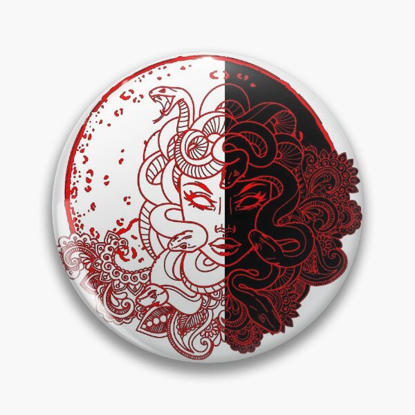 Item preview, Red half Moon Madusa designed and sold by sprayrainbow.