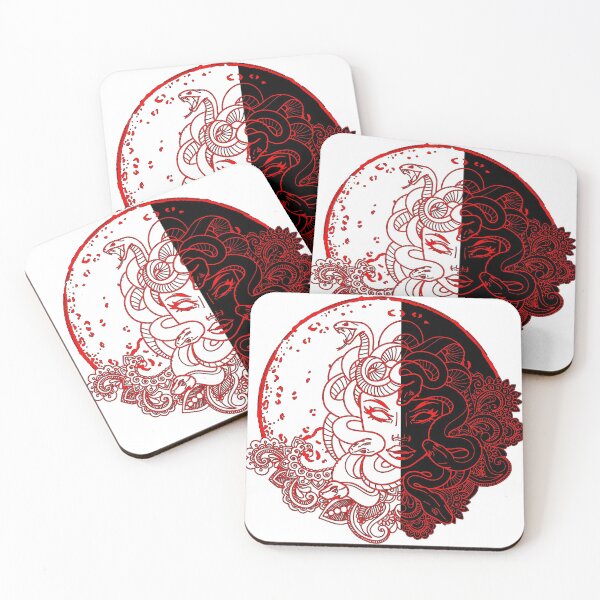 Item preview, Red half Moon Madusa designed and sold by sprayrainbow.