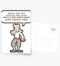 Little Monkey Poem Postcards