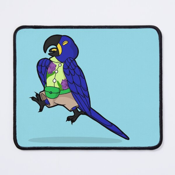 Item preview, Hyacinth Macaw jumping for joy! designed and sold by WildChildArts.