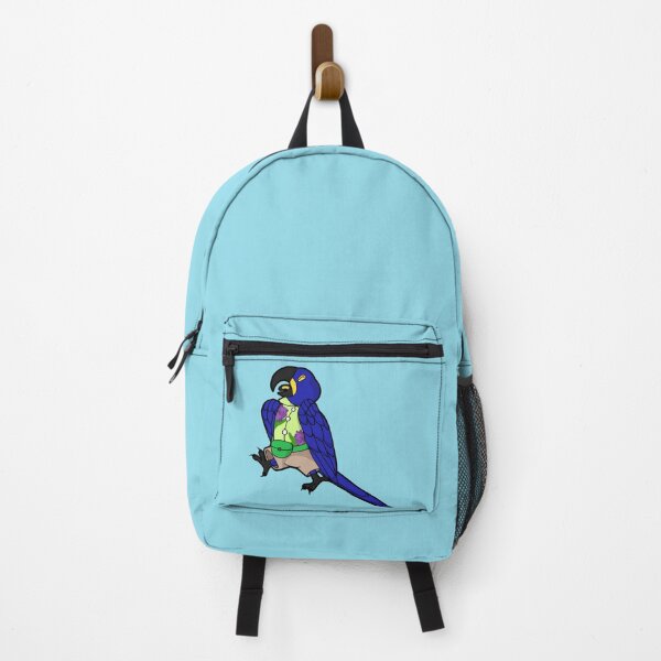 Item preview, Hyacinth Macaw jumping for joy! designed and sold by WildChildArts.