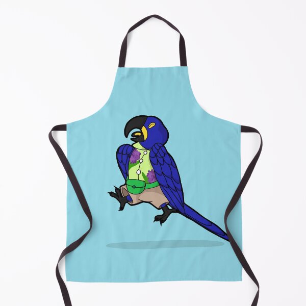 Item preview, Hyacinth Macaw jumping for joy! designed and sold by WildChildArts.