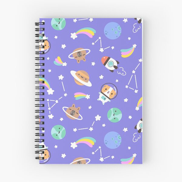 Item preview, Guinea pig and capybara kawaii Space Pattern  designed and sold by Miri-Noristudio.