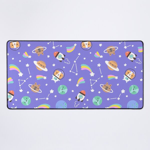 Item preview, Guinea pig and capybara kawaii Space Pattern  designed and sold by Miri-Noristudio.