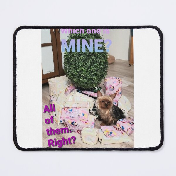 Item preview, Yorkie gets Christmas presents designed and sold by Fungiftshop.