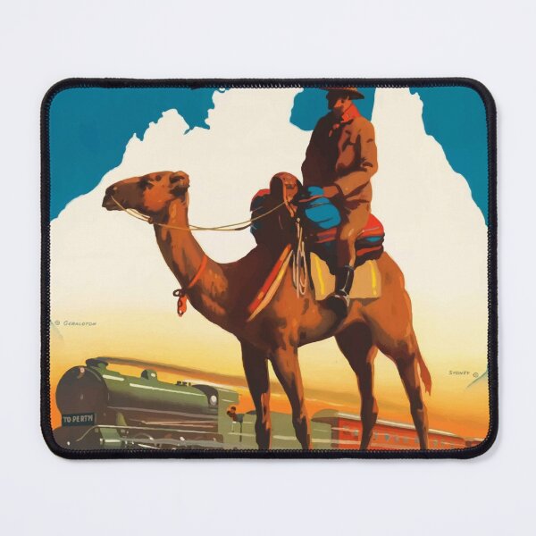Item preview, Trans Australian Railway Train Vintage Retro Travel Holiday Western Australia designed and sold by Vintage Mag.