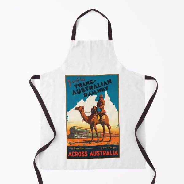 Item preview, Trans Australian Railway Train Vintage Retro Travel Holiday Western Australia designed and sold by Vintage Mag.