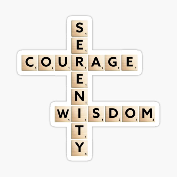 Item preview, The Serenity Prayer - Serenity Courage Wisdom letters designed and sold by superbling.
