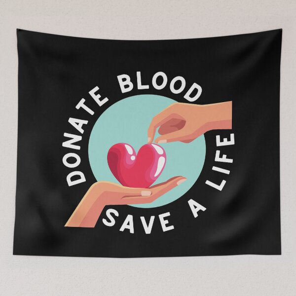 Item preview, Donate Blood Save A Life - National Blood Donor Month designed and sold by AwarenessCloud.