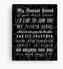 We're simply meant to be Canvas Print