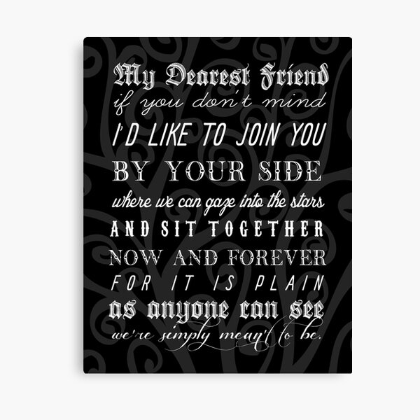 We're simply meant to be Canvas Print