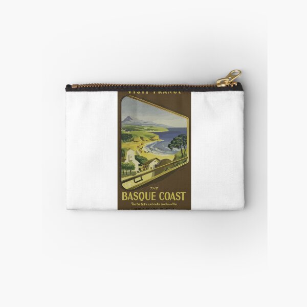Item preview, Basque Coast, France Vintage Retro Travel Summer Holiday Biarritz Surfing 1950 designed and sold by Vintage Mag.