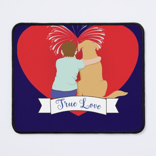 Item preview, True Love - Boy With Dog -  Cute Heart designed and sold by OliviaGbyKyro.