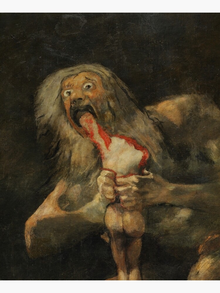 SATURN DEVOURING HIS SON - GOYA by iconicpaintings