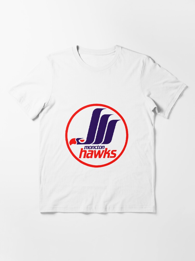 Moncton Hawks Logo Clothing - Vintage / Retro Hockey Logo Essential  T-Shirt for Sale by robbclarke