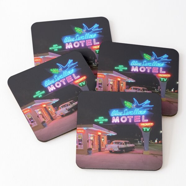 Item preview, Blue Swallow Motel Neon - Route 66 designed and sold by SparklePyre.