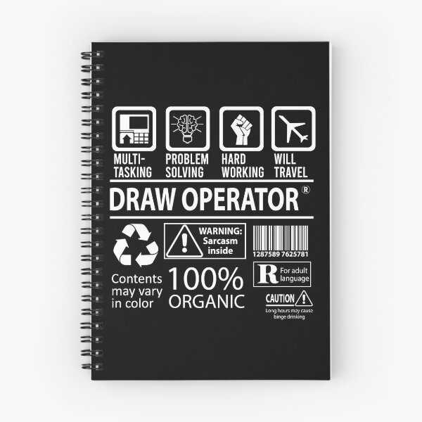 Item preview, Draw Operator T Shirt - MultiTasking Certified Job Gift Item Tee designed and sold by oslandefren.