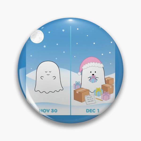 Item preview, Gordie the Ghost (Nov 30 vs Dec 1) | by queenie's cards designed and sold by queeniescards.