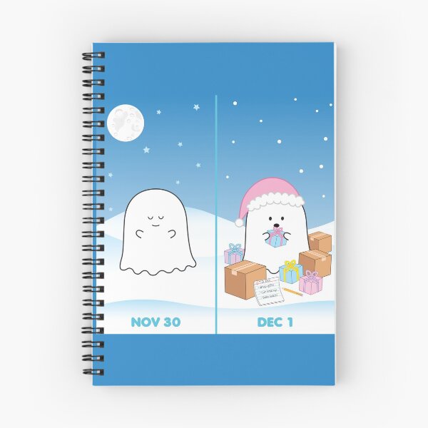 Item preview, Gordie the Ghost (Nov 30 vs Dec 1) | by queenie's cards designed and sold by queeniescards.