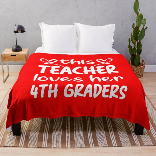 Item preview, This Teacher Loves Her 4th Graders: Funny 4th Grade Teacher Valentines Day Party Quote for Women Teacher designed and sold by Shopnetro.
