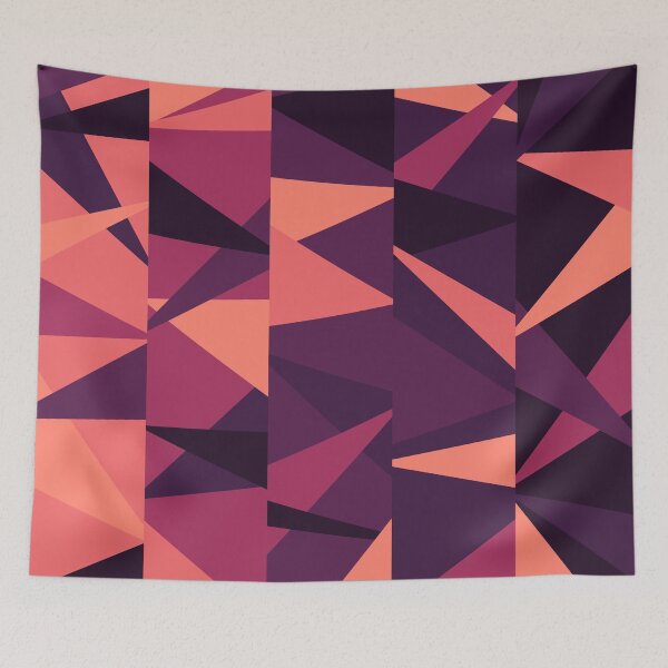 Item preview, Party Fireworks #21 Abstract Triangle Retro Pattern designed and sold by bubblyshades.