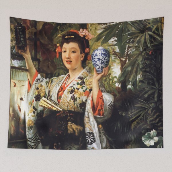 Item preview, The Japanese Vase - James Tissot  designed and sold by TheSoulOfArt.