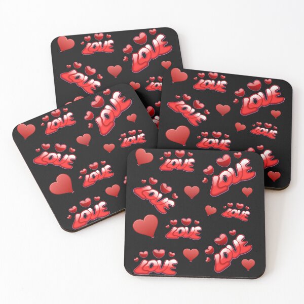 Item preview, RED HEARTS WITH LOVE - DIGITAL ART  designed and sold by Kwayako.