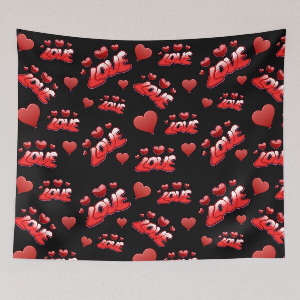 Item preview, RED HEARTS WITH LOVE - DIGITAL ART  designed and sold by Kwayako.