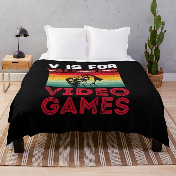 Item preview, V is for video games, vintage gaming shirt for video games lover designed and sold by artigraph.