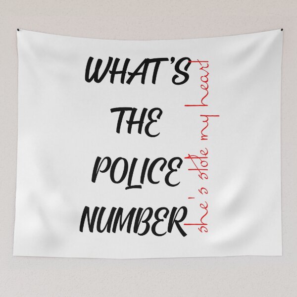 Item preview, What's The police number she's stole my heart  designed and sold by Haitam771.