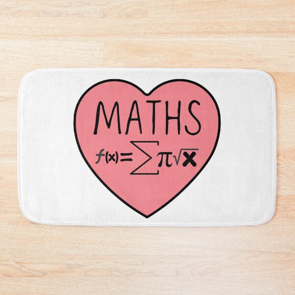 Item preview, I Love Maths Heart designed and sold by ronaldsonou.