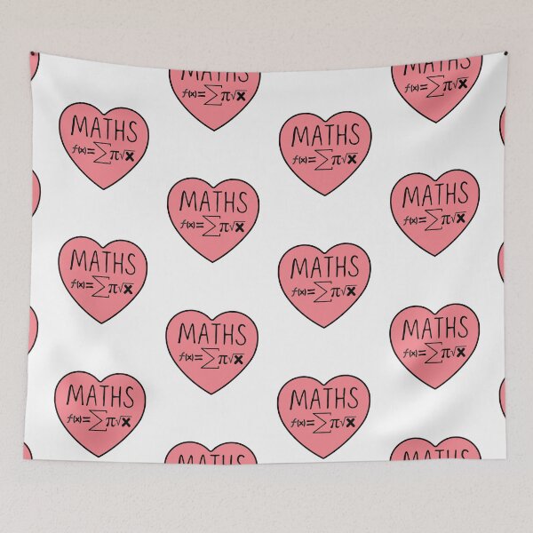 Item preview, I Love Maths Heart designed and sold by ronaldsonou.