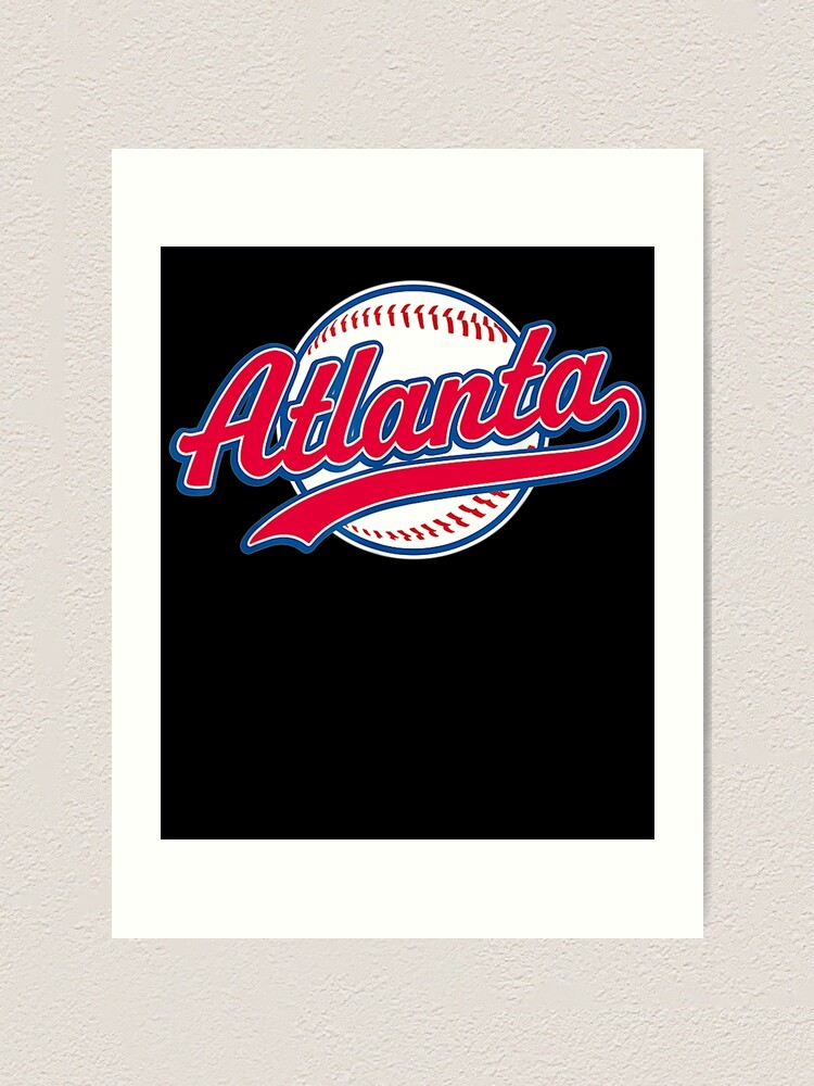  Atlanta Tee Vintage Baseball Throwback Retro Design