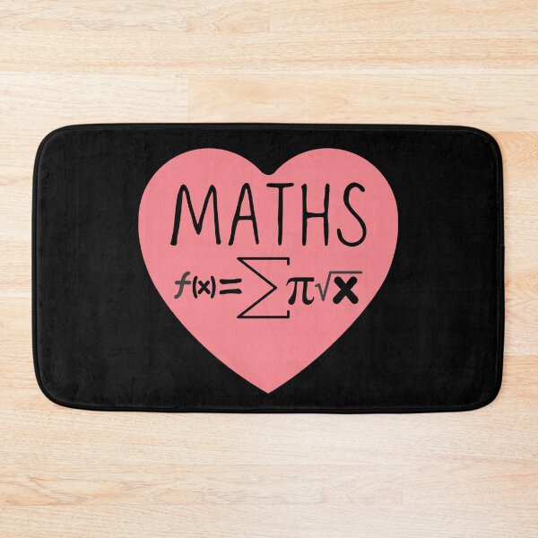 Item preview, I Love Maths Heart designed and sold by ronaldsonou.