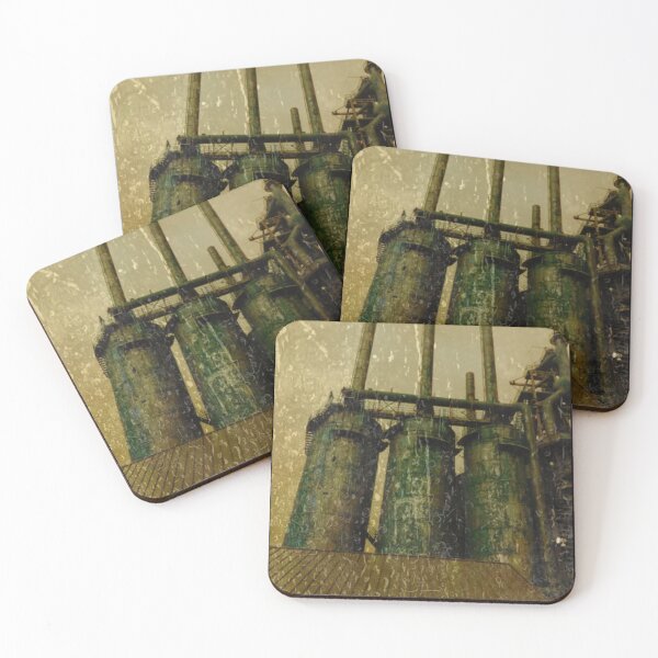Item preview, Distressed Steel Stacks Steampunk Antique Mill Design designed and sold by EarthArtDesigns.