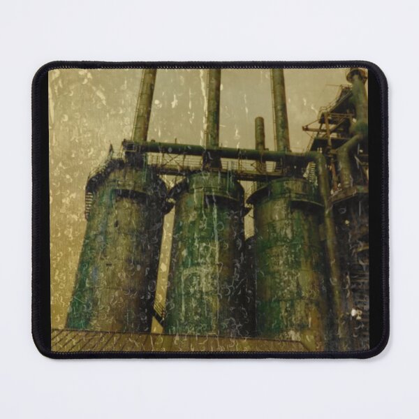 Item preview, Distressed Steel Stacks Steampunk Antique Mill Design designed and sold by EarthArtDesigns.