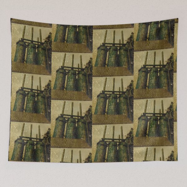 Item preview, Distressed Steel Stacks Steampunk Antique Mill Design designed and sold by EarthArtDesigns.