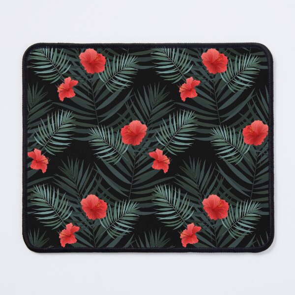 Item preview, Hibiscus And Tropical Palm Leaves designed and sold by mkozll.