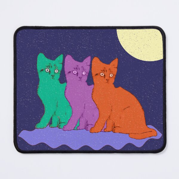 Item preview, Cats flying to the moon designed and sold by EclecticCharm.