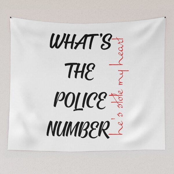 Item preview, What's the police number, he stole my heart designed and sold by Haitam771.