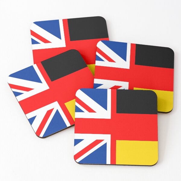 Item preview, united kingdom germany half flag designed and sold by tony4urban.