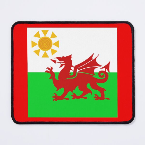 Item preview, Sunny Welsh Dragon Flag designed and sold by amanda150771.