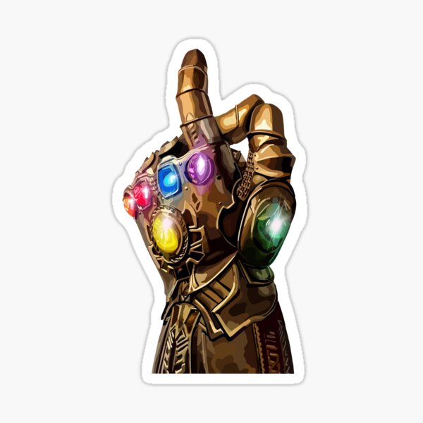 Item preview, Pegatina Infinity Gauntlet designed and sold by comeauxco.
