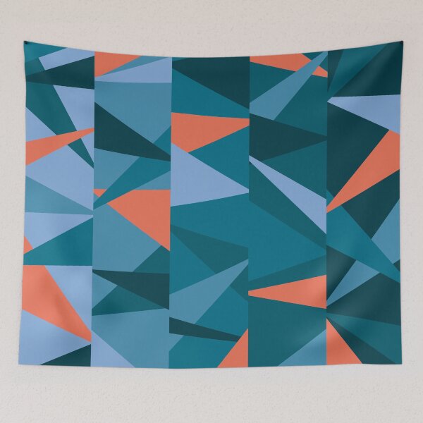 Item preview, Party Fireworks #24 Abstract Triangle Retro Pattern designed and sold by bubblyshades.