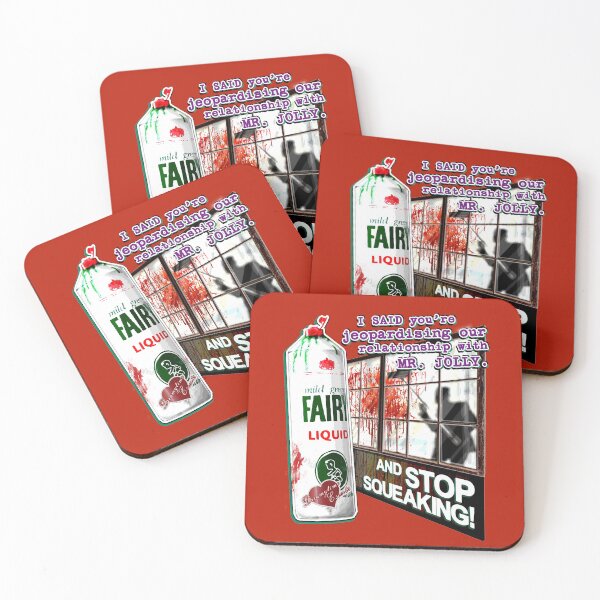 Item preview, AND STOP SQUEAKING! - Ralph Jolly mops up blood - Mr Jolly Lives Next Door Inspired designed and sold by RetroTeeStudio.