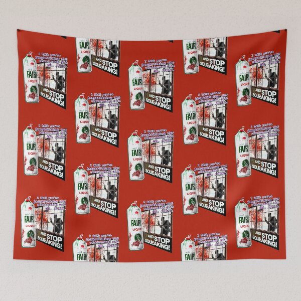 Item preview, AND STOP SQUEAKING! - Ralph Jolly mops up blood - Mr Jolly Lives Next Door Inspired designed and sold by RetroTeeStudio.