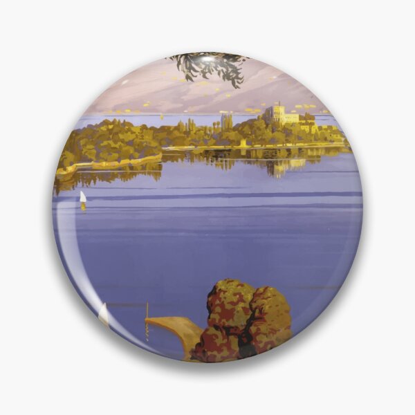 Item preview, Lake Garda Italy Vintage Retro Travel Summer Holiday Landscape Windsurfing, Kitesurfing Souvenir designed and sold by Vintage Mag.