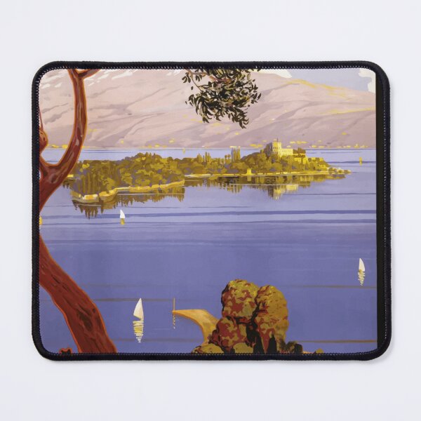Item preview, Lake Garda Italy Vintage Retro Travel Summer Holiday Landscape Windsurfing, Kitesurfing Souvenir designed and sold by Vintage Mag.