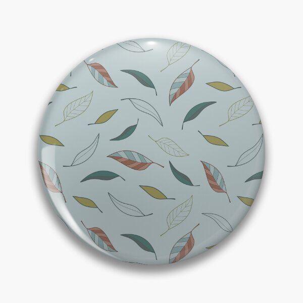 Item preview, Pastel Blue Modern Gum Leaf Earthy Tone Pattern designed and sold by CJAura by Claire Jane Johnson.