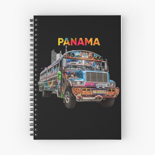 Item preview, Diabolos Rojos buss in Panama Red Devil Style Art Panamanian Buses in Panama City designed and sold by best-of-panama.